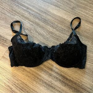 Gilligan O Malley Black Lace Push Up Bra